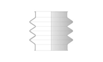 Gummibælg NBR Ø105 - Ø105 mm