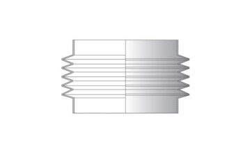 Gummibælg NBR Ø140 - Ø140 mm