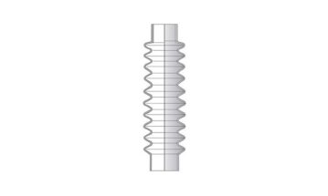 Gummibælg NBR Ø15 - Ø15 mm