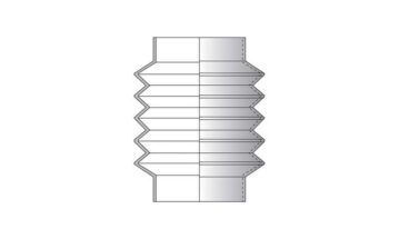 Gummibælg NBR Ø29 - Ø29 mm