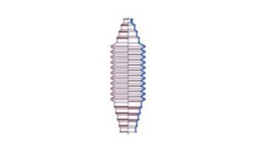 Gummibælg NBR Ø30 - Ø10 mm