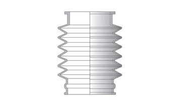 Gummibælg NBR Ø32 - Ø29 mm