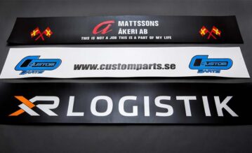 Plastic mud flaps